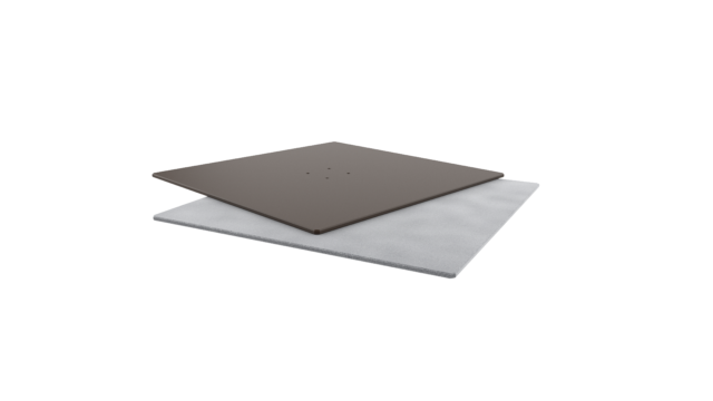 V-Series Aluminum Plate Cover - Brown Marble