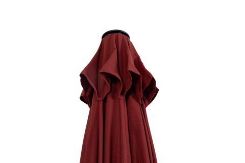 Tempo California umbrella showing the fabric and top mechanism when closed