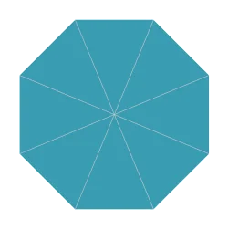 Capri Flex Fiberglass Market Push-Up Umbrella - CAP-F220 Round 7.5' / 2.2m diameter