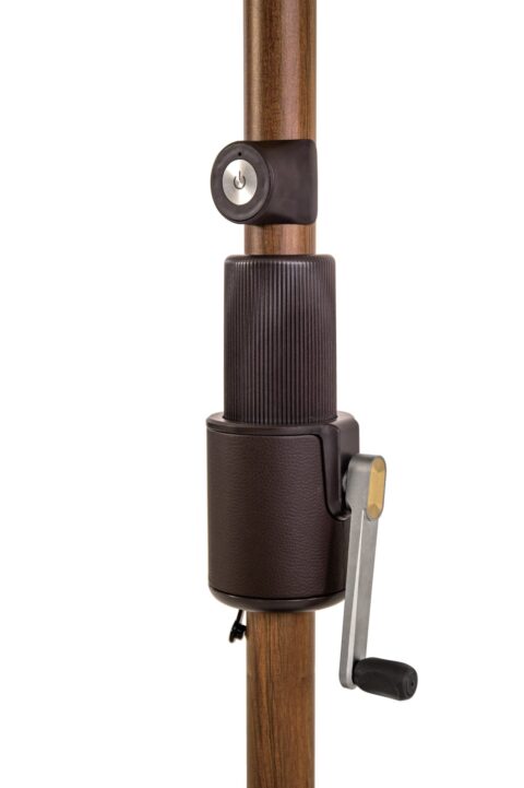 Catania Swirl Aurora umbrella internal structure and underside view.