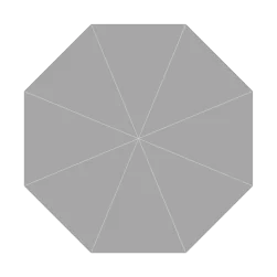 Frappe Aluminum Market Push-Up Umbrella - FRA-A220 Round 7.5' / 2.2m diameter