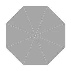 Frappe Aluminum Market Push-Up Umbrella - FRA-A270 Round 9' / 2.7m diameter