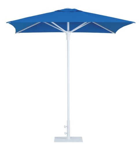 Tempo Frappe blue outdoor umbrella, full product view