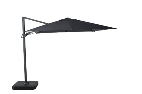 Tempo Frida outdoor umbrella, full view on white background.