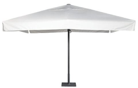 Tempo Istanbul outdoor umbrella, full view, white fabric