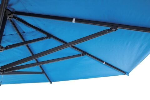 Tempo Leuven Umbrella Internal Frame and Blue Canopy Structure