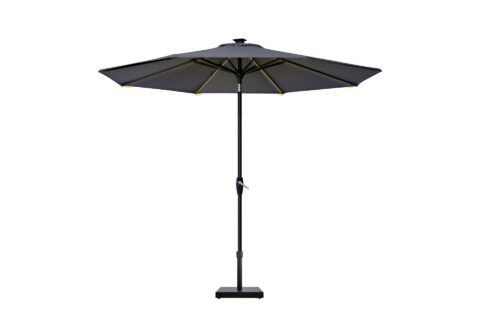 Linea 11FT Auto Tilt Aurora Aluminum Market Umbrella, full view image.