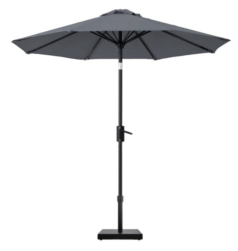 Linea 7.5FT Push Button Tilt Aluminum Market Umbrella, full view image.