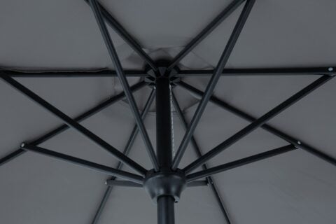 Linea 7.5FT Push Button Tilt outdoor umbrella tilt mechanism close-up view