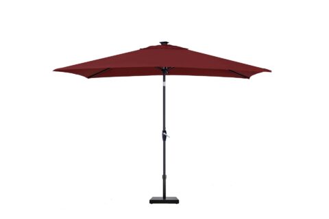 Linea 8x10FT Auto Tilt Aurora Aluminum Market Umbrella, full view image.