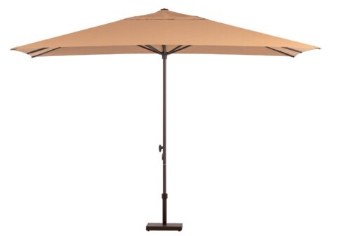 Linea 8x12FT Easy Life Aluminum Market Umbrella, full view image.