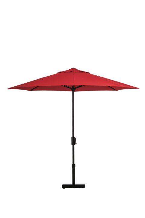 Linea 9FT Commercial outdoor umbrella in garden setting