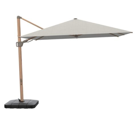 Tempo Lycabattus outdoor umbrella on white background, hero shot.