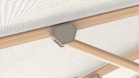 Tempo Lycabattus umbrella rib connector detail.