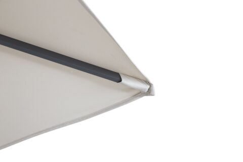 Tempo Lyon canopy corner detail and rib support.