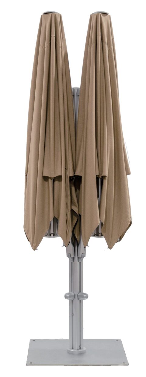 Tempo Maximus M2 M3 M4 outdoor umbrella, showing the closed view of the umbrella.