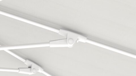 Tempo Miami umbrella rib joint detail.