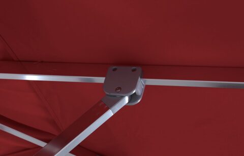 Tempo Munich umbrella hardware close-up showing the rib attachment.