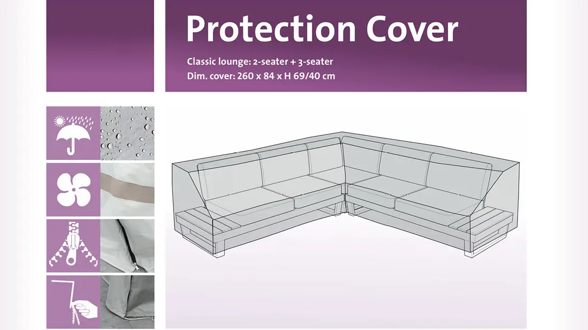 High-quality protection covers for outdoor lounge furniture, weather-resistant and durable.