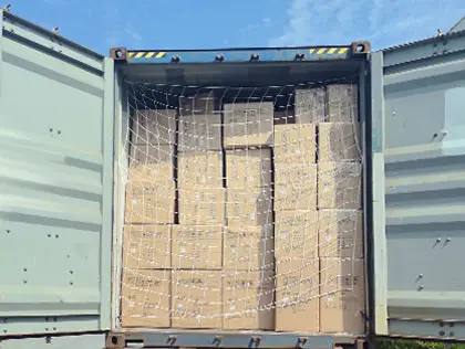 Branded packaging maintaining consistent brand presentation from factory to delivery.