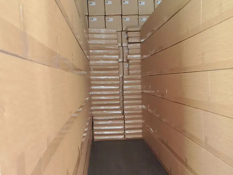 Container loading for batch delivery to Germany.