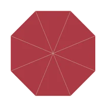 Roma Giant Aluminum Telescoping Umbrella - ROM-A40R Round 13' / 4m diameter