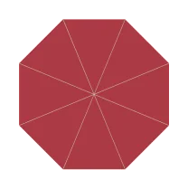 Roma Giant Aluminum Telescoping Umbrella - ROM-A45R Round 14.7' / 4.5m diameter