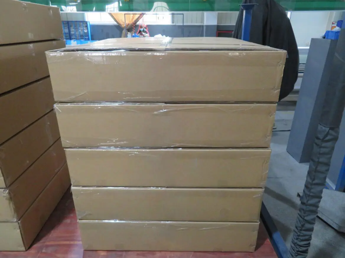 Pre-shipment inspection confirming packaging and product quality.