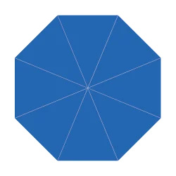 Strada Flex Fiberglass Market Crank Umbrella - STR-F220 Round 7.5' / 2.2m diameter