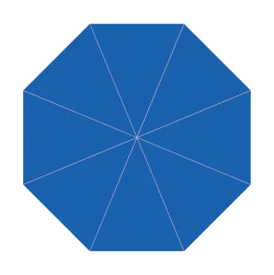 Strada Flex Fiberglass Market Crank Umbrella - STR-F270 Round 9' / 2.7m diameter