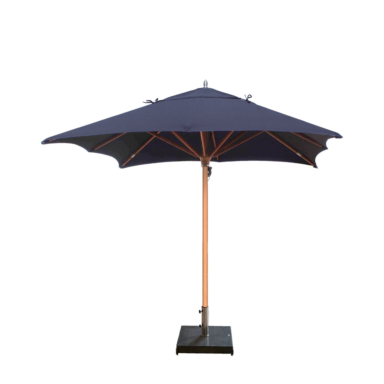 Tempo Classic Wood Market Pulley Umbrella
