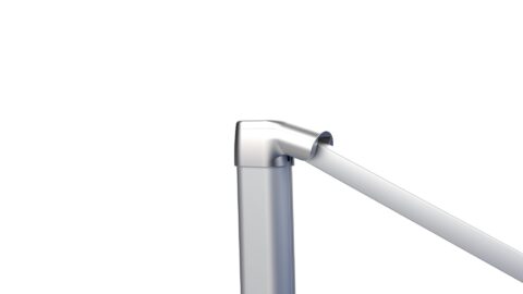 Tempo Tevere umbrella: Close-up view of the frame assembly.