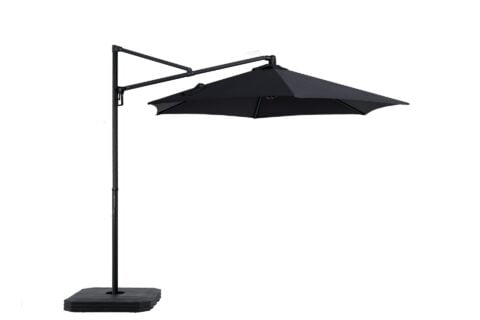 Tempo Toscana cantilever umbrella on white background.