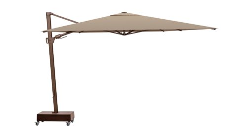 Zurich 10x13FT EZ Lift Pro Aluminum Cantilever Umbrella, full view image.