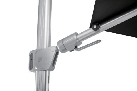 Zurich 13FT umbrella showing the pole and tilt mechanism