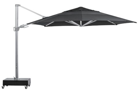 Zurich 13FT EZ Lift Pro Aluminum Cantilever Umbrella, full view image.