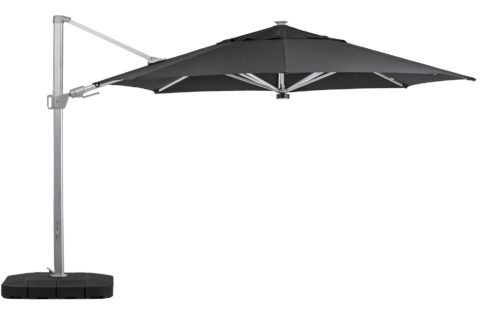 Zurich Aurora Aluminum Cantilever Umbrella, full view image.